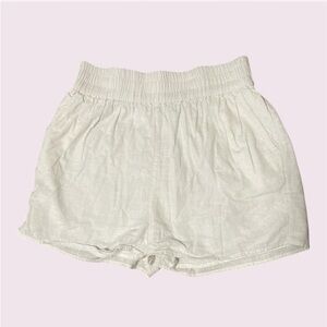 Cream linen beach shorts with elastic waistband - from Billabong